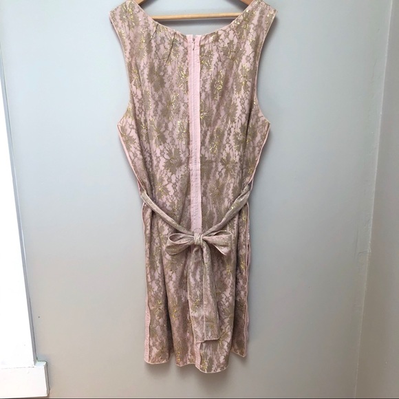 Ark & Co Light pink Gold Lace Dress - Picture 4 of 13